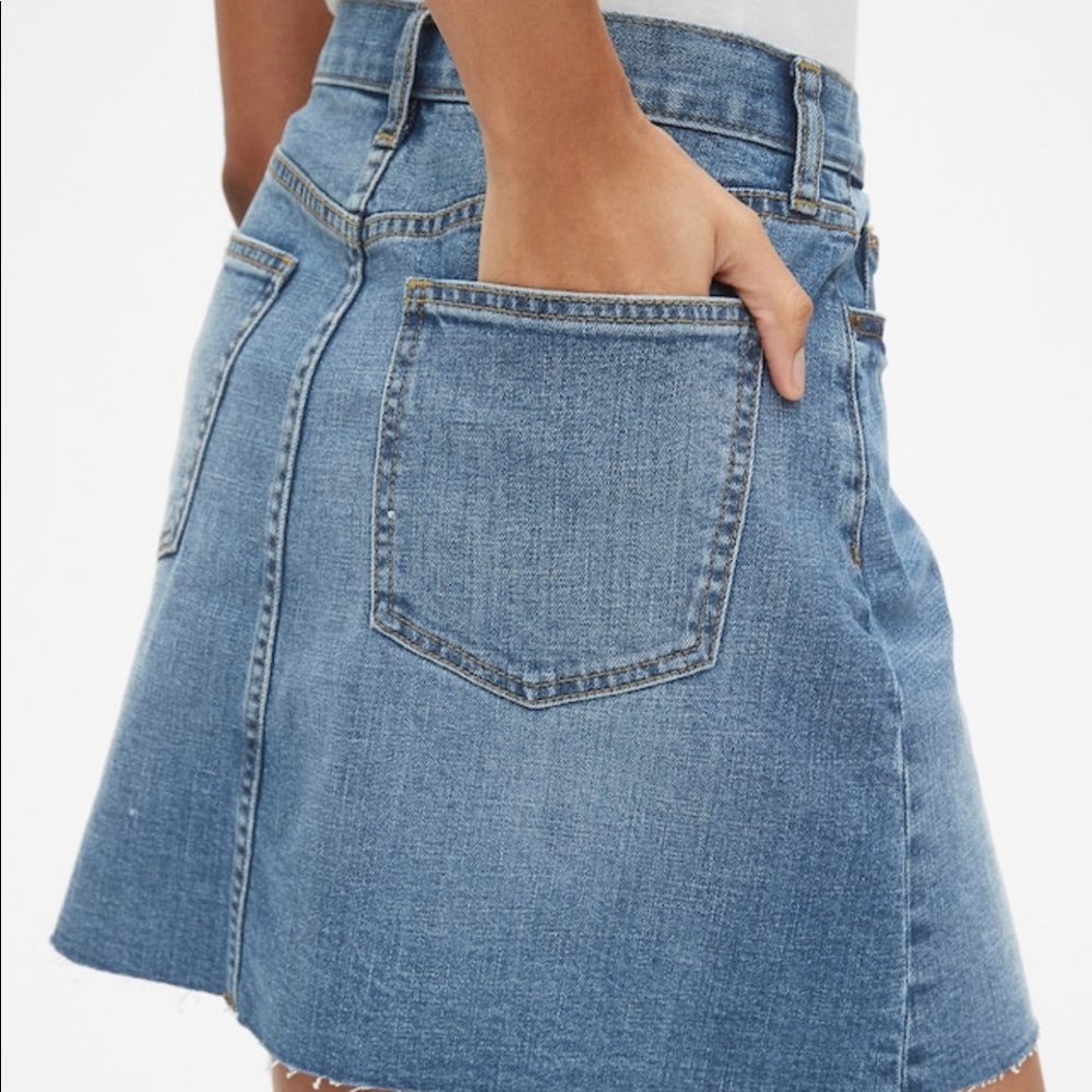 High Rise Denim Mini Skirt - Picture 7 of 7